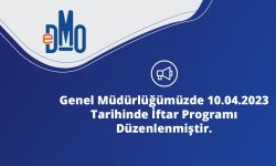 Genel Müdürlüğümüzde 10.04.2023 Tarihinde İftar Programı Düzenlenmiştir.